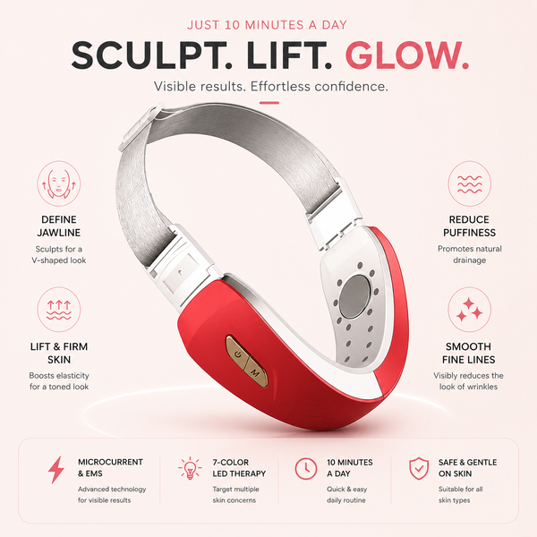 LUMIQ FaceLift Pro™ — EMS Microcurrent V-Face Sculptor
