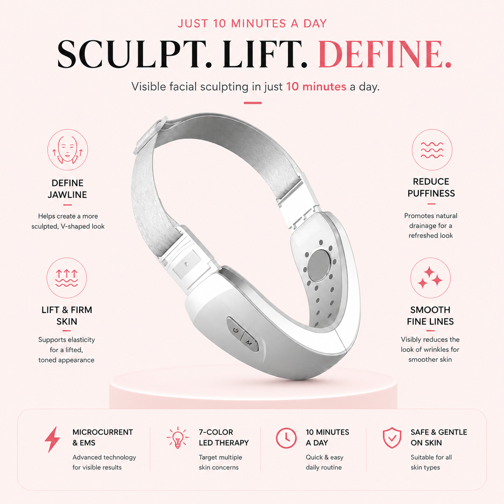 LUMIQ FaceLift Pro™ — EMS Microcurrent V-Face Sculptor