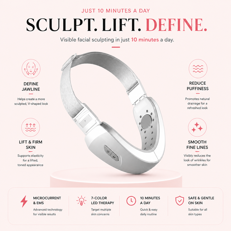 LUMIQ FaceLift Pro™ — EMS Microcurrent V-Face Sculptor